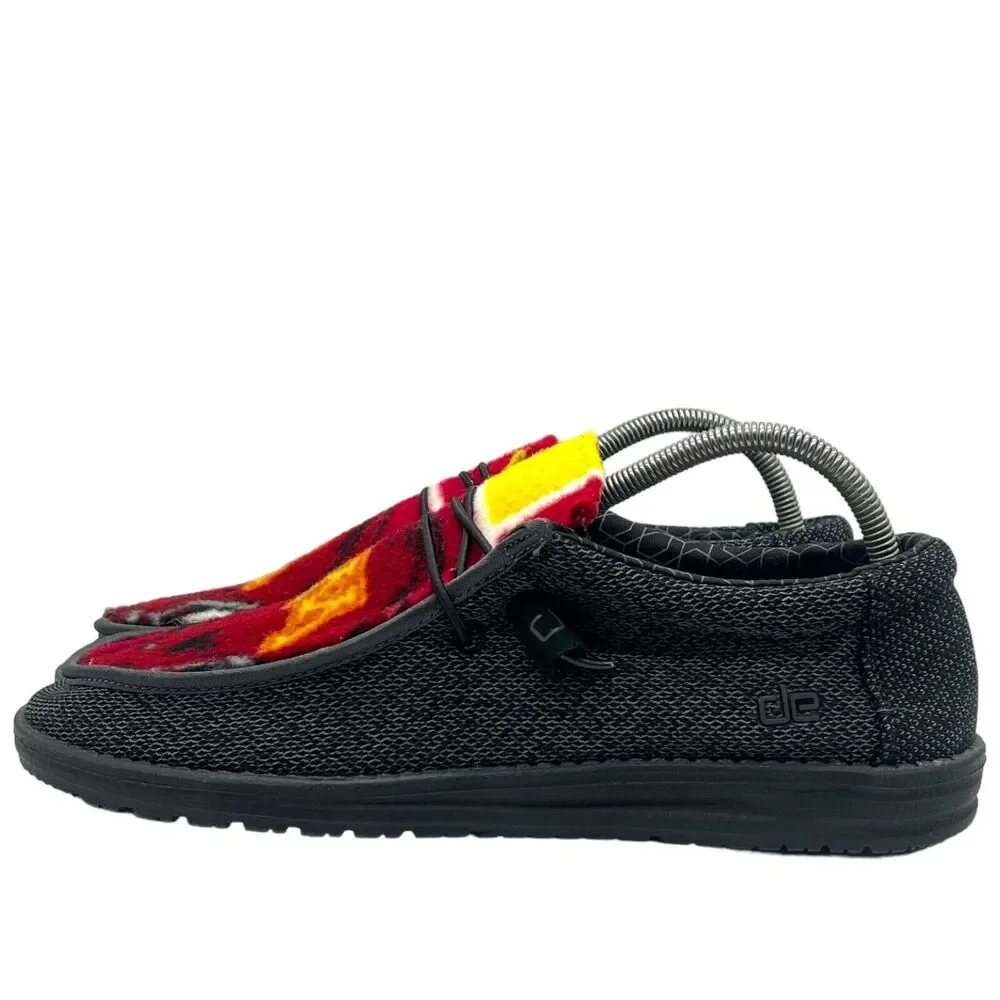 Hey Dude Wally Sox‎ Micro Minnesota Golden Gophers Loafers Mens 10 Total Black